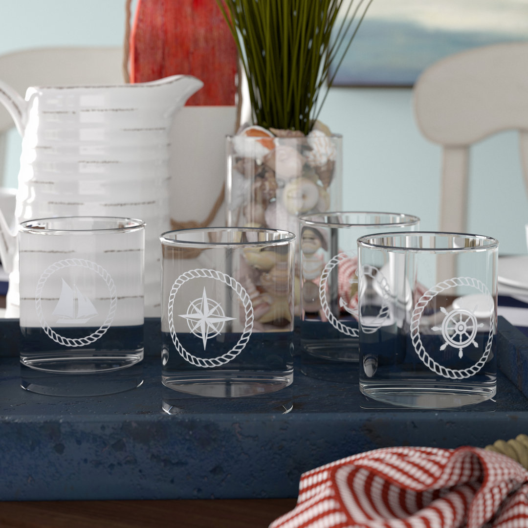 Zumwalt 14oz. Whiskey Glass Set Breakwater Bay
