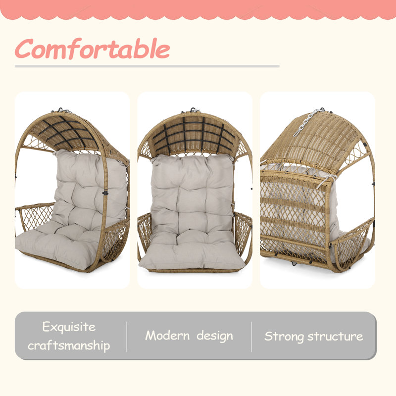 HANGING CHAIR WITH 8FT CHAIN,STURDY STRUCTURE