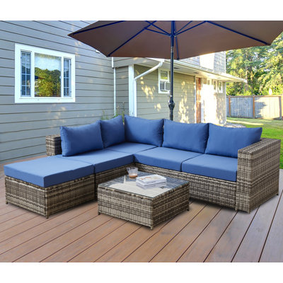 Salkeld Sectional Seating Group with Cushions