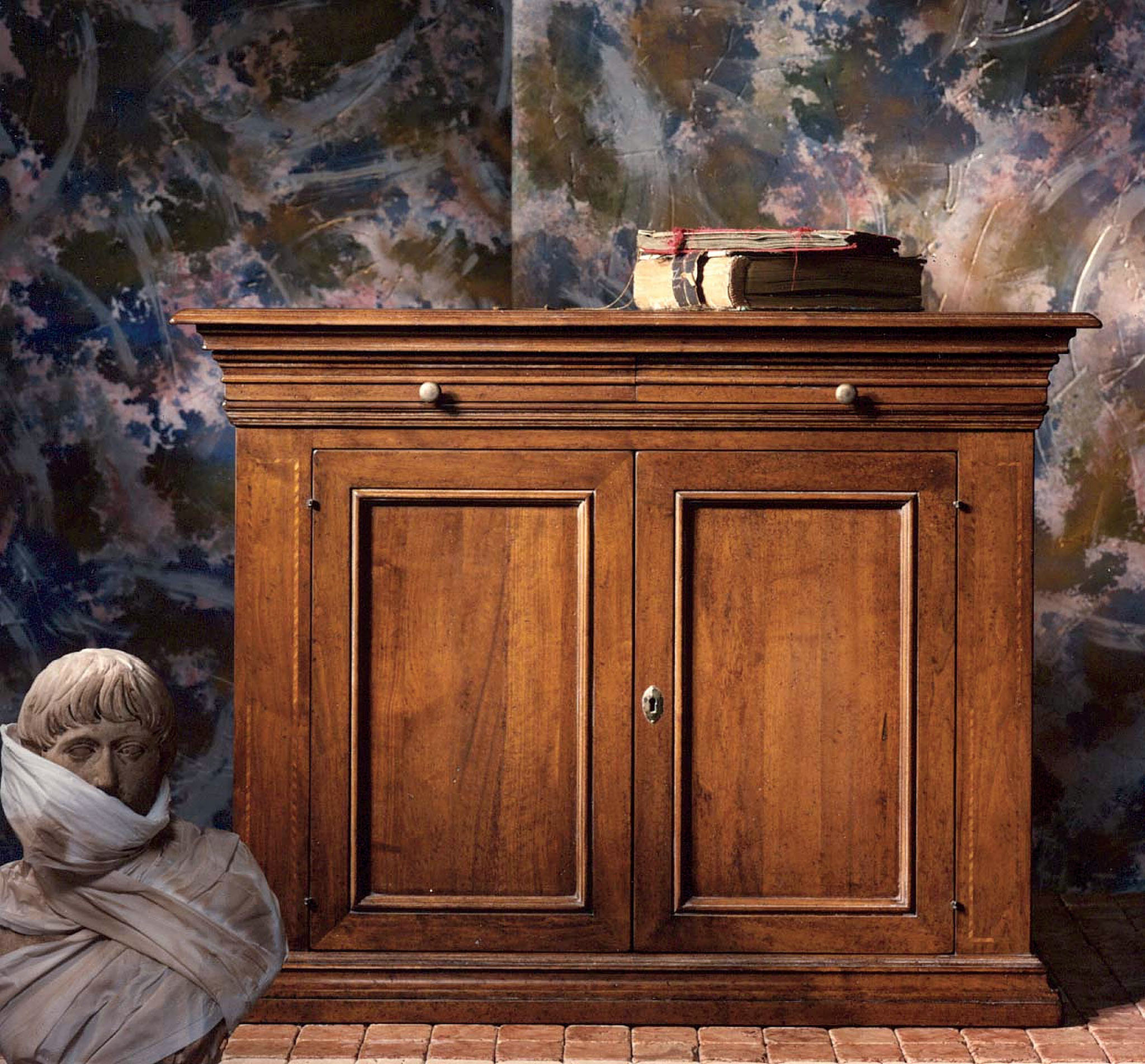 David Michael Tuscan 56" 2 Drawer Walnut Wood Sideboard | Wayfair