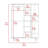 Bar Cart, Two External Shelves, Four Casters, Six Built-In Wine Rack, Single Door Cabinet-1024432401