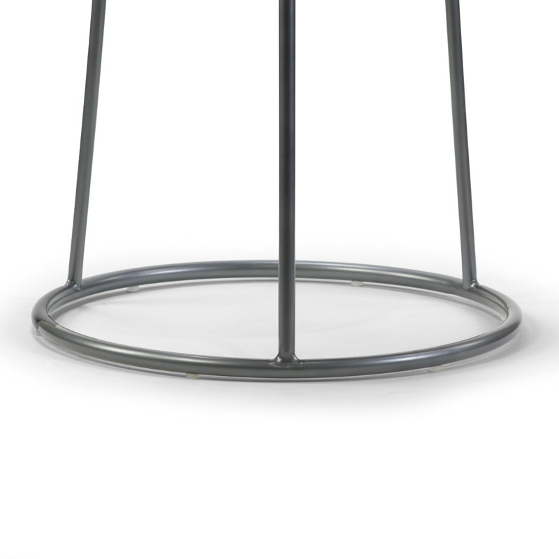 Tabouret de bar et de comptoir Ansumana, Gris, Tabouret de bar (assise de 30,25 po de hauteur)
