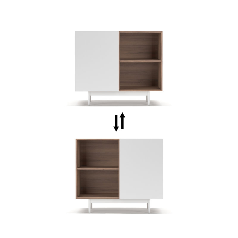Joaly Standard Accent Chest, Walnut/White