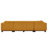 U-shaped Sectional Sofa and 6 Pillows (Orange)-1174278691