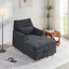 Beata Convertible Chaise Lounge Chair with Adjustable Backrest & Hidden Storage,Removable Pillow for Living Room & Bedroom