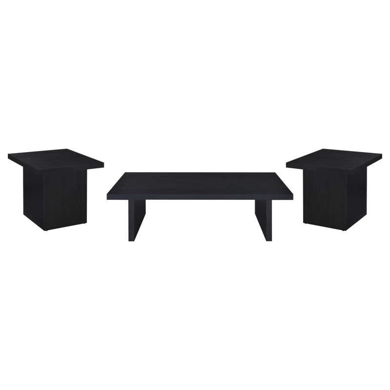 Ensemble de 3 tables basses et tables de bout Caroline Black