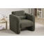 Chaise d'appoint moderne avec accoudoirs rembourrés en sherpa-112384481