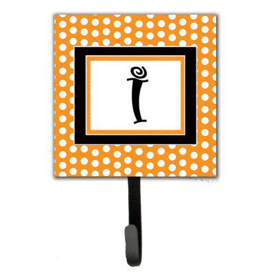 Porte-laisse coussin monogramme et crochet mural
