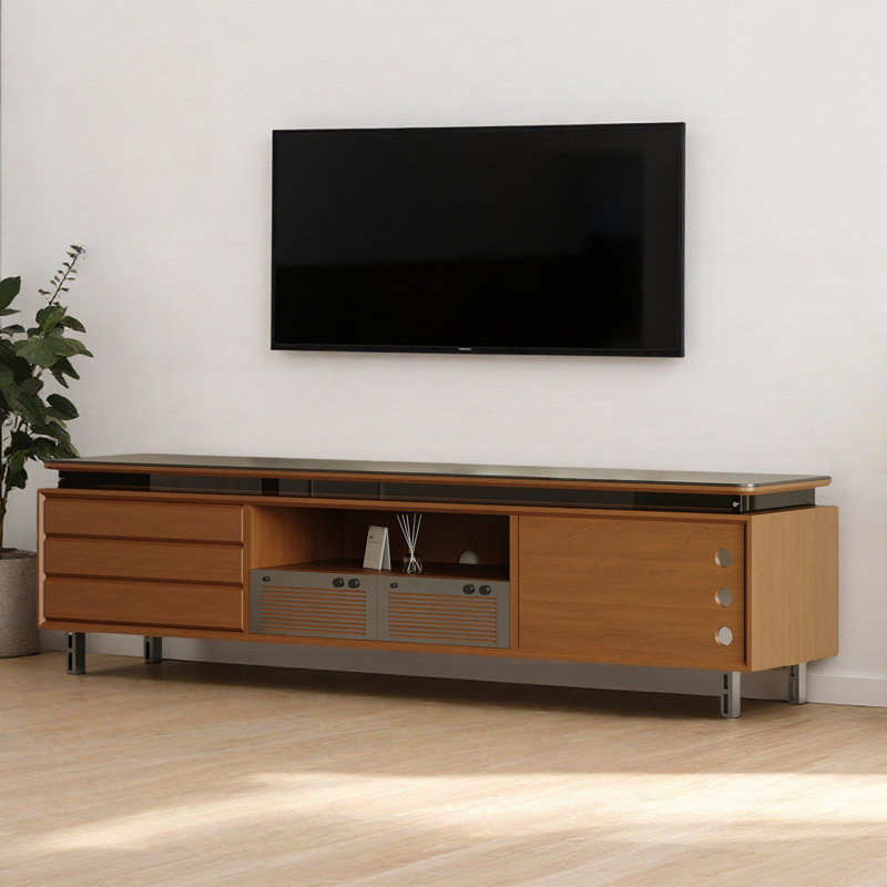 Meuble télé Creative Brown, H 18,9 po x L 71,65 po x l 15,75 po