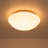 French Style LED Seashell Round Scalloped Semi Flush Mount