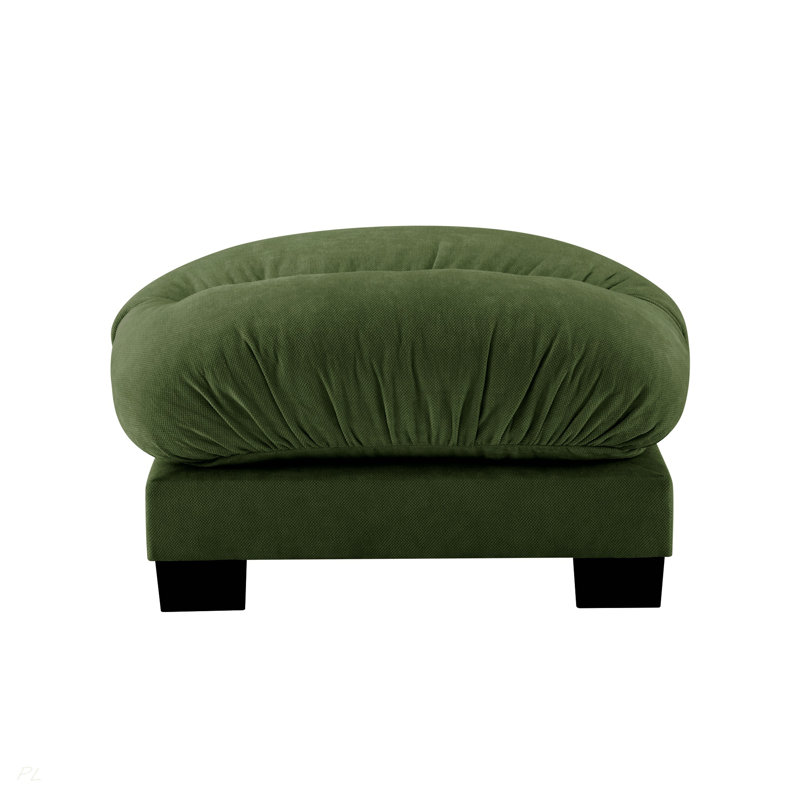 Repose-pieds Flora Chenille, Green