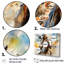 «Colorful Native Indian Warrior», reproduction d'art sur toile encadrée-97045289-97045290