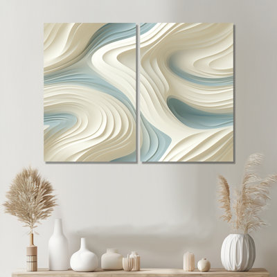 Sculptural Simplicity - Beige, art mural