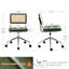 Chaise de bureau pivotante en similicuir Ayris-671295143