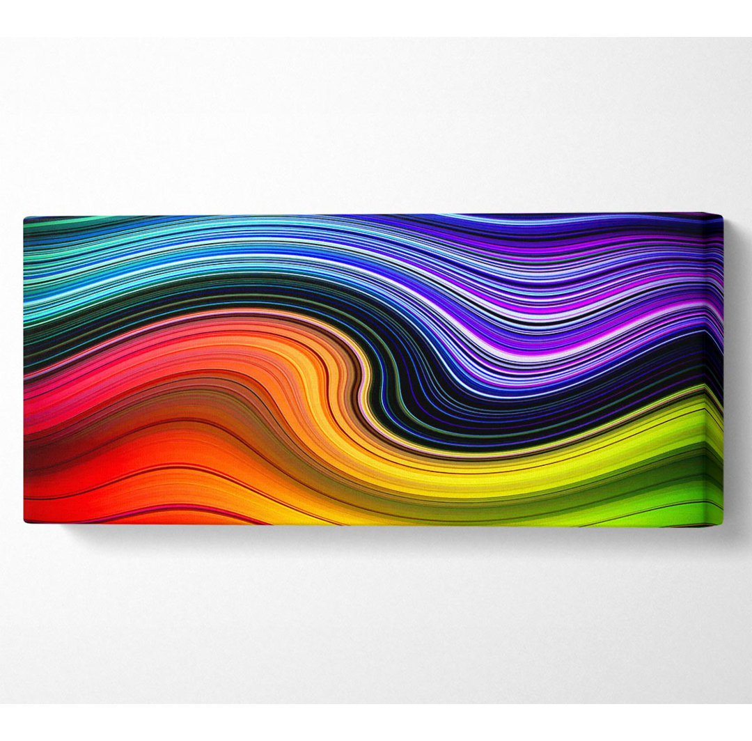 Regenbogen Flow Panoramaleinwand