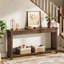 63cm Unfinished Solid Wood Console Table-1343864885