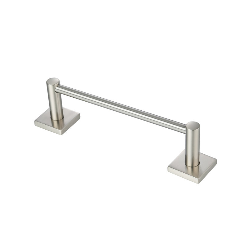 Avalon - Porte-serviettes simple, H 2,76 po x l 10,43 po x P 2,76 po, Nickel satiné
