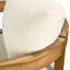 Ensemble de 2 chaises d'extérieur en bois - Coussins d'eau et détails en corde - Style moderne du milieu du siècle - Chaises robustes en mousse souple