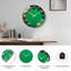 Horloge murale professionnelle en verre 24 po