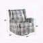 Chaise pivotante rembourrée en tissu avec fauteuil coulissant-1203164621