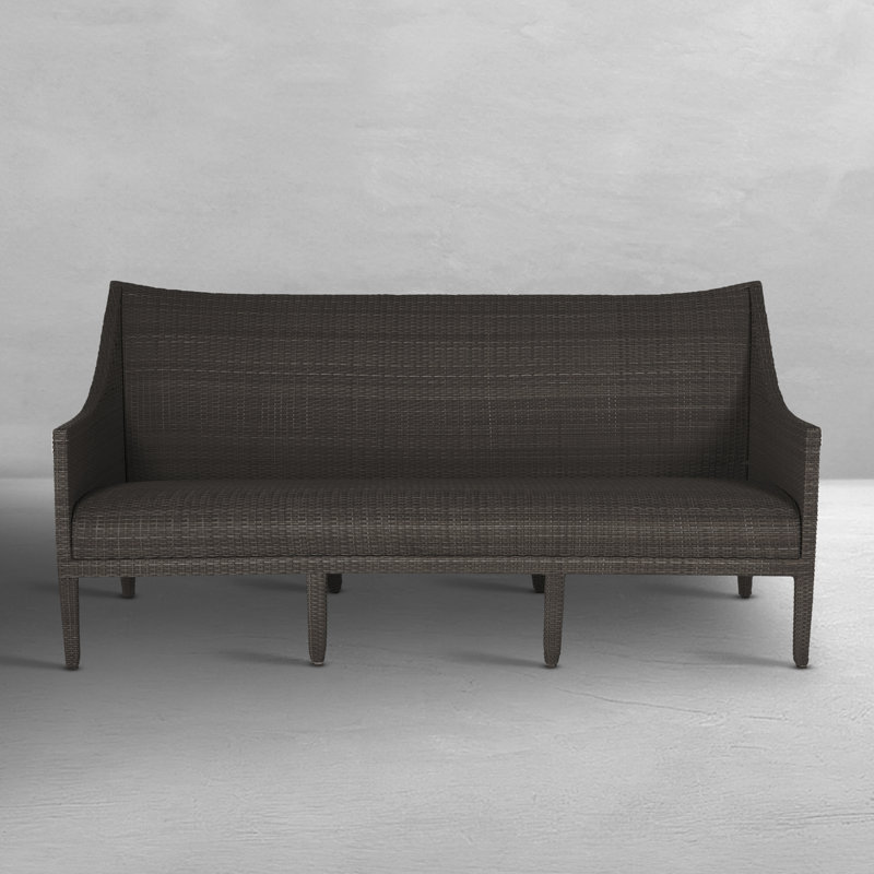 Athena Plus Woven Sofa - Black Walnut, Black Walnut