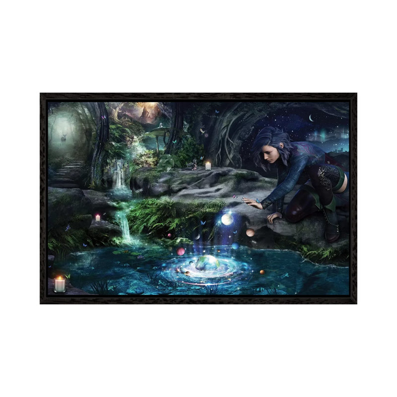 The Collector by Cameron Gray - Print on Canvas, 66.04 cm H x 45.72 cm W, Black Framed