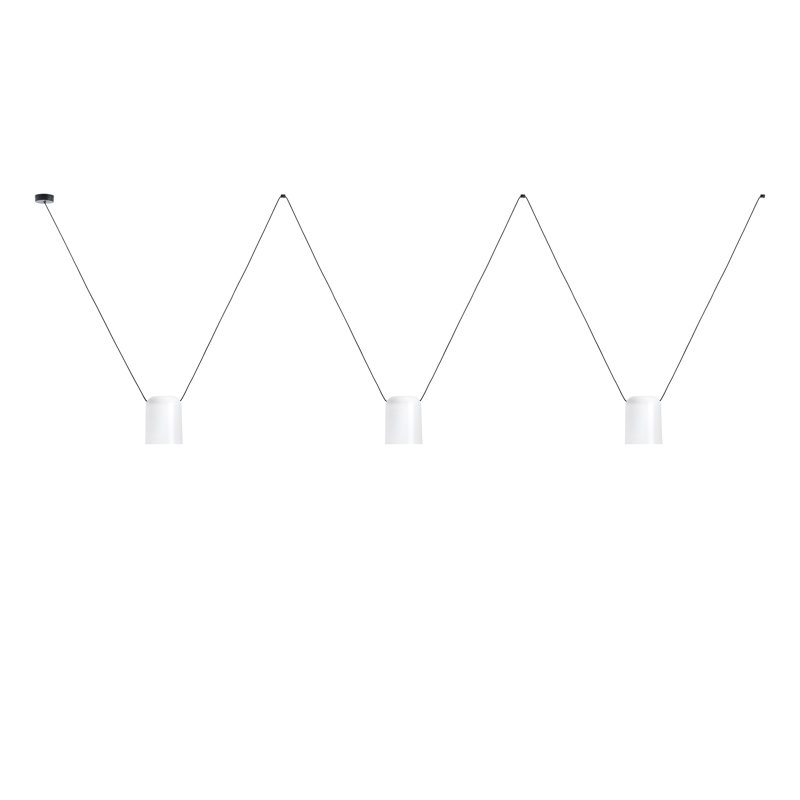 Attic 3 - Light Pendant, 86.63" H x 118.13" W x 6" D, White