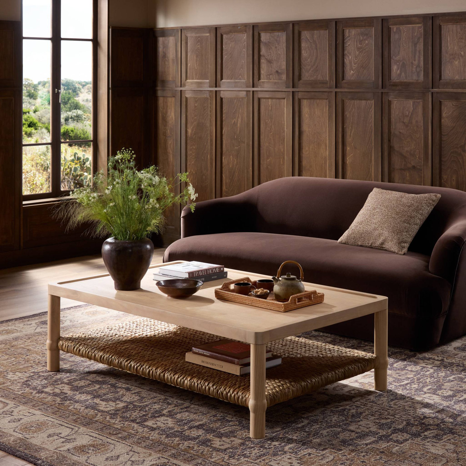 Gabriella Coffee Table, Light Natural Sungkai
