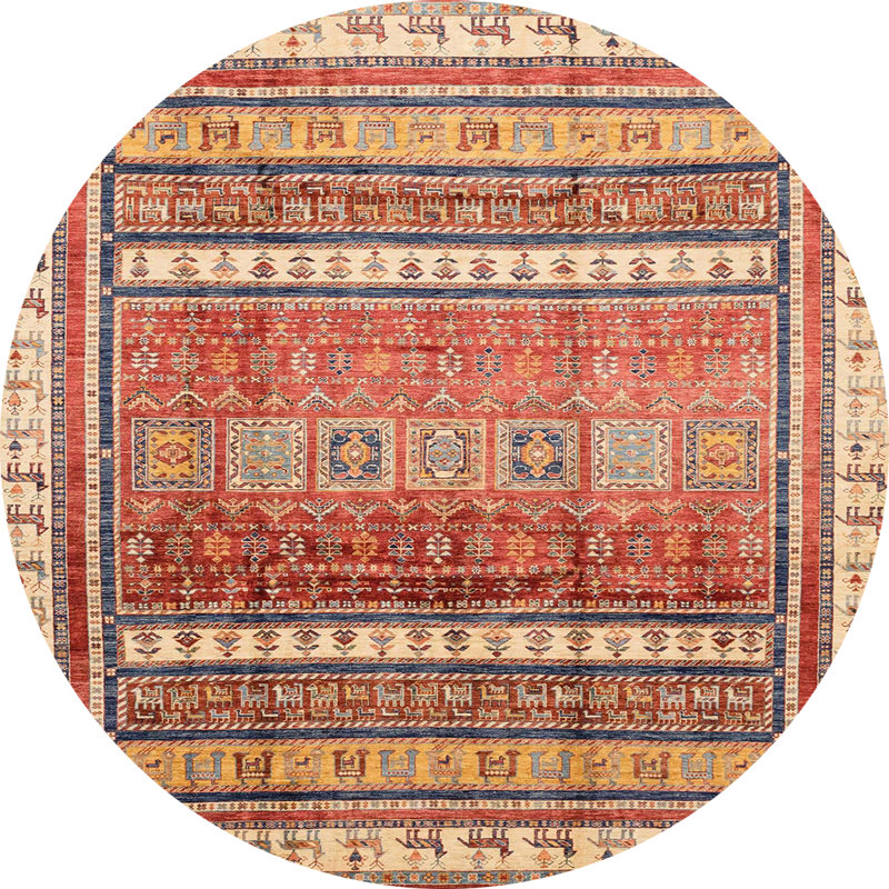 Tapis abstrait moderne 3722, Rond 3 pi