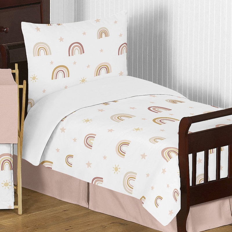 Boho Rainbow Toddler Bedding Set