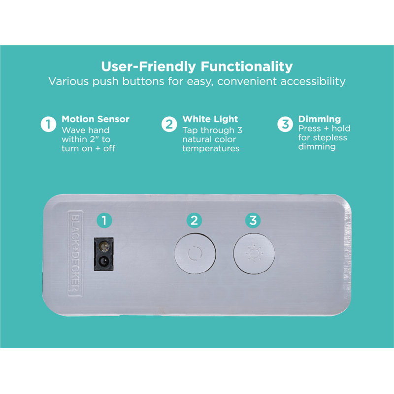 BLACK+DECKER Tool Free, Motion Sensor Control Box, Adjustable Colour Temperature