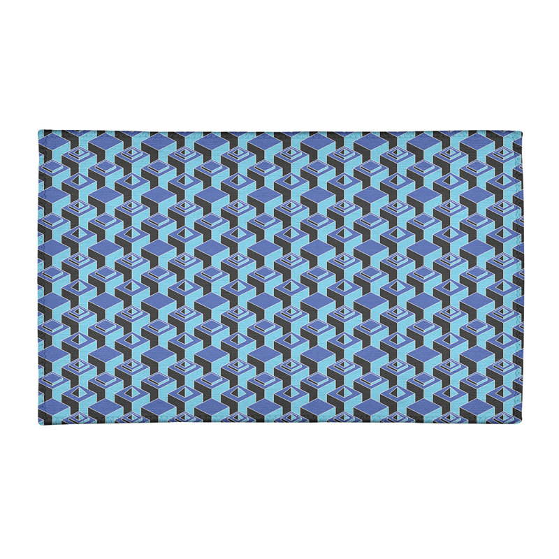 Chenille Geometric Indoor Rug, Rectangle 3' x 5'