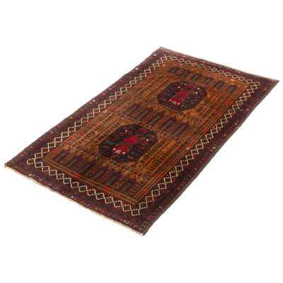 Teimani Brown Rug 3'3" x 5'7"
