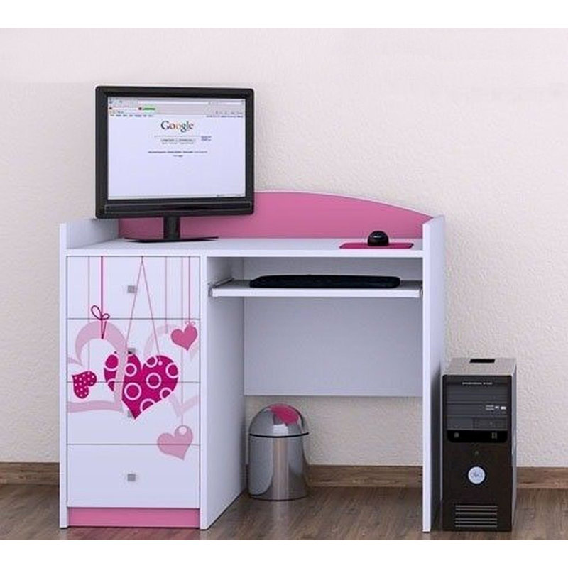Kermit 100cm Computer Desk, Pink