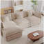 Canapé modulaire surdimensionné en forme de L avec repose-pieds réversible en chenille de café Free Combination Comfy Upholstery-246013304