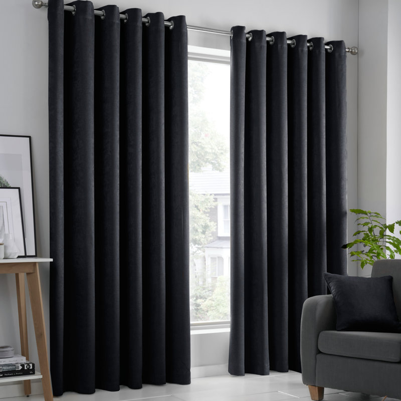 Strata Semi Sheer Curtain Pair, Width 117 x Drop 137 cm