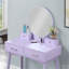 Ensemble coiffeuse et tabouret Liannon-135808949