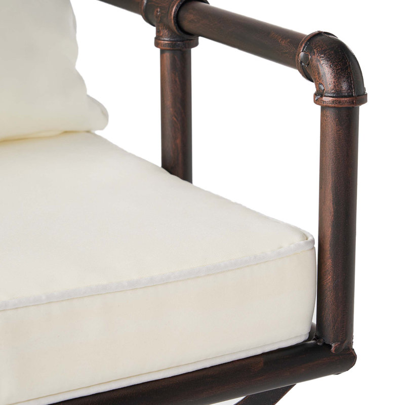 Tabouret de bar d'extérieur pivotant à hauteur réglable avec coussins