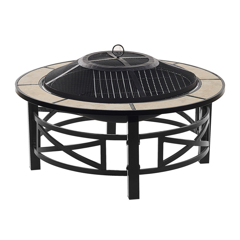 Yuen Round Steel Smokeless Fire Pit