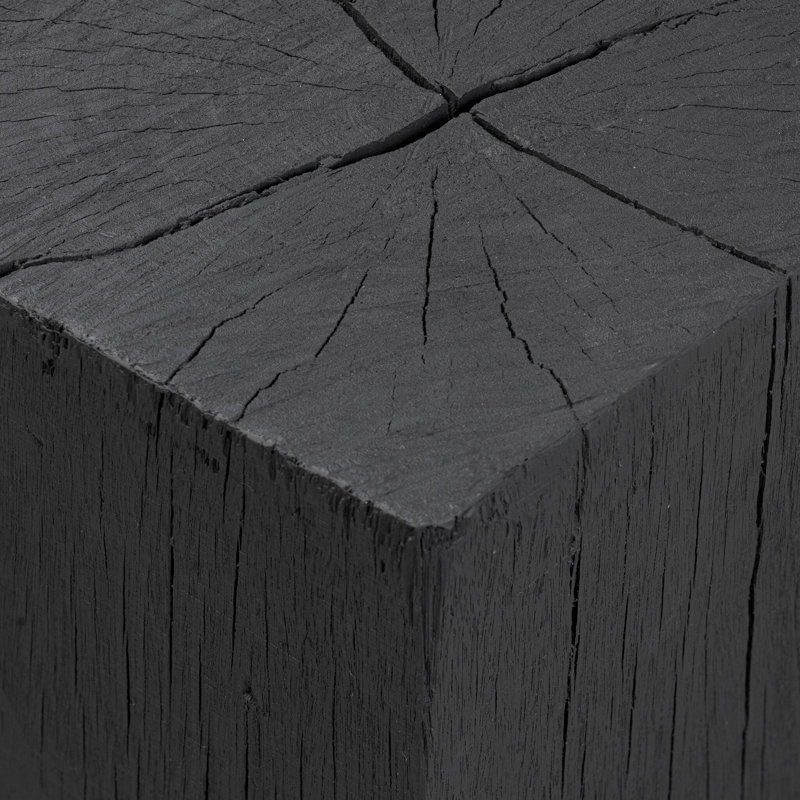 Vesto End Table-Black Resin