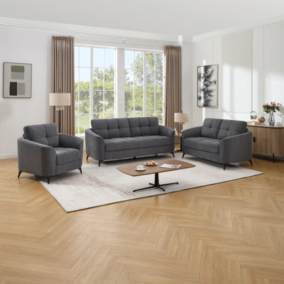 Rozalin 6 Seater Linen Sofa