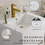 Meuble-lavabo autoportant avec lavabo, meuble-lavabo avec comptoir en résine de pierre