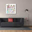 Toile épique Graffiti «Love Is The Response Color» par Elizabeth Caldwell, 37 po x 37 po-1827553150