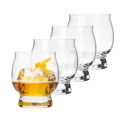 Libbey Signature Kentucky Bourbon Trail Whiskey Cocktail Glass, 13.5-Ounce, Set Of 4