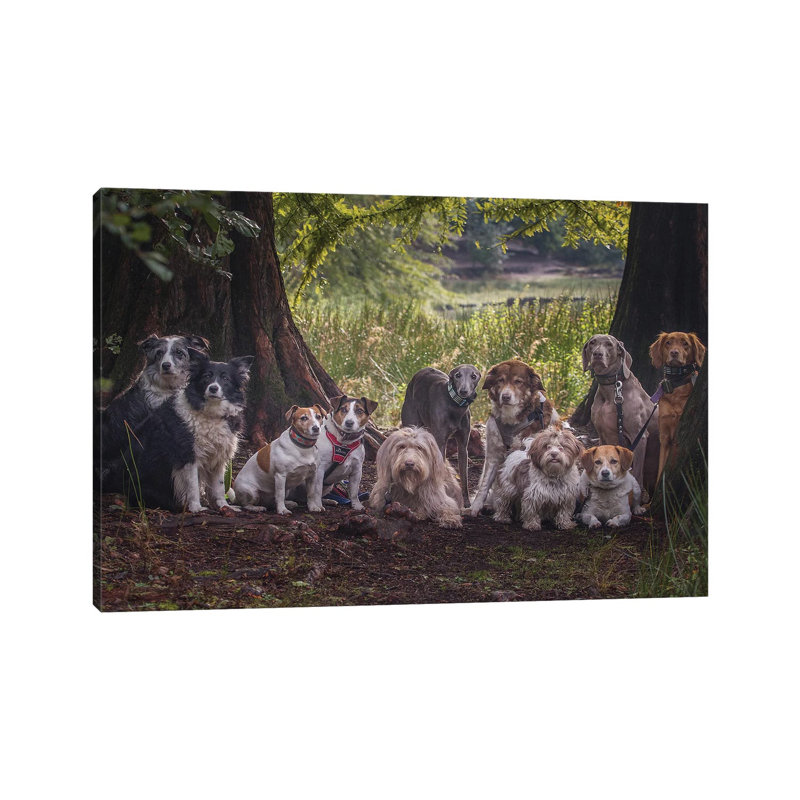 Portrait de famille, H 12 po x l 18 po x 1,5 po, Toile tendue