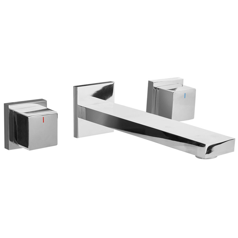 Wall Mounted Basin Mixer Tap PAILON, Silver