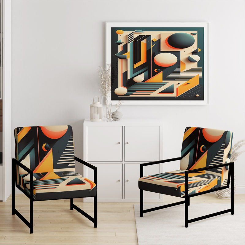 Fauteuil d'appoint rembourré Briadale, Noir, noir, noir, noir