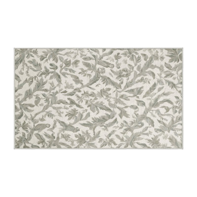 Tapis beige soyeux et moelleux