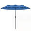Parasol de patio à double face 9,5 pi avec 3 bouches d'aération Outsunny