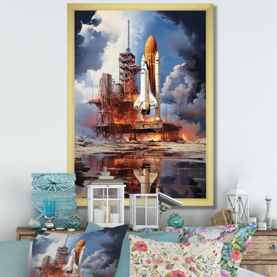 " Rocketship Reflection On Water II "